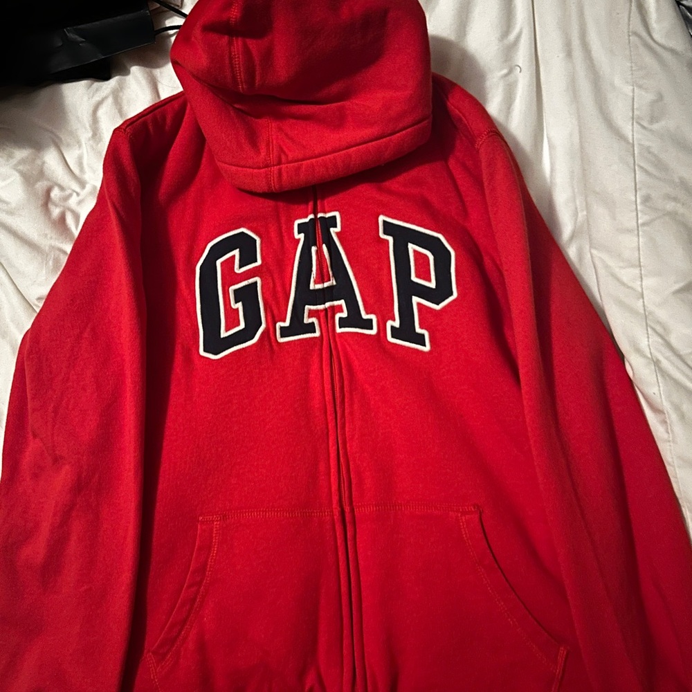 GAP Kids Red Fleece-Lined Hoodie